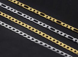 Stainless Steel Men Necklace Statement Gold Chain Long Men039s Necklaces Male Chocker Hip Hop Jewellery Q06056725422