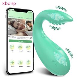 Other Health Beauty Items Powerful APP Bluetooth Vibrator for Women Panties with 2 Motors G Spot Dildo Massager Vibrating Love s for Adults Y240503