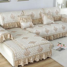 Europe Sofa Covers for Living Room Sectional Slipcover Luxury Lace Decor Corner Sofa Cover Towel Home Furniture Protector Case1 268d