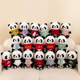 Cute simulation of red panda dolls, floral Chengdu souvenirs, doll girls, children's plush toys, panda dolls