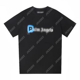 Palm 24SS Summer Letter Printing JUST FOR PLZ Logo T Shirt Boyfriend Gift Loose Oversized Hip Hop Unisex Short Sleeve Lovers Style Tees Angels 2200 XVD