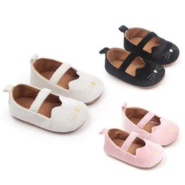 Sneakers Baby Girls Cute Moccasinss Cartoon Soft Sole Flats Shoes First Walkers Non-Slip Summer Princess Shoes H240508