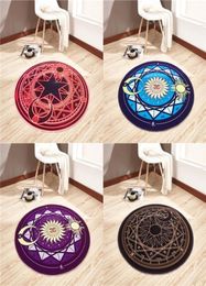 Cartoon Card Captor Sakura Rug Mat Magic Array Carpet Doormat Antislip Plush Princess Creative Handmade Living Room Coffee Table 28107728