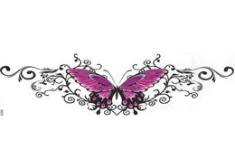 on the body art ladys sternum tattoo sticker beautifull sexy Chest Flowers red Rose Butterfly pattern for women8092871