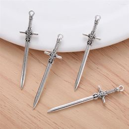 Charms 10pcs/set Fashion Vintage Sword Charm Accessories For Women's DIY Jewellery Making Pendant Bracelet Necklace Earrings