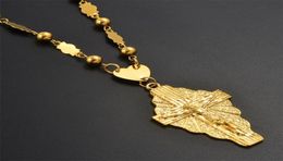 Anniyo Gold Colour Pendant Ball Beads Chain Necklaces Men Women Hawaii Micronesia Chuuk Jewellery es #192306 2208186562796