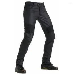 Motorcycle Apparel Coated Upgraded Waterproof Riding Jeans Locomotive Knight Casual Protective Trousers Motocross Race Drop-proof Pants