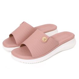 2024 Slippers sandal slides Women men Beach Summer low heel dark Brown White Black sandal Size 36-42 Flat Heel