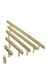 Brass Knurled Kitchen Cabinet Handles Dresser Knobs Drawer s Gold Textured Wardrobe Handle Furniture Door Hardware7055191