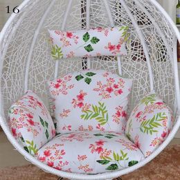 Hanging Swing Egg Chair Cushion Cover Patio Large Round Papasan Pad Detachable Garden Lounger No Filling 240508