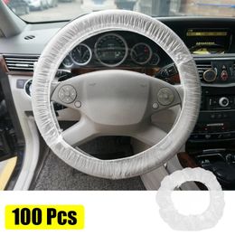 Steering Wheel Covers X Autohaux Universal Car Elastic Disposable Cover Waterproof Anti-dust Accessories For Auto Truck
