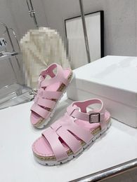 designer sandal for women platform sandals sandale slides shoes thick bottom summer flat heel hook 0504
