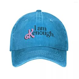 Ball Caps I Am Kenough Baseball Cap Casual Distressed Washed Snapback Hat Men Women Outdoor Workouts Hats