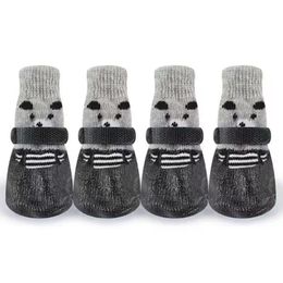 Dog Cat Boots Shoes Socks Waterproof Rain Snow Pet Booties AntiSlip Small Puppy Sock with Adjustable Drawstring 240428