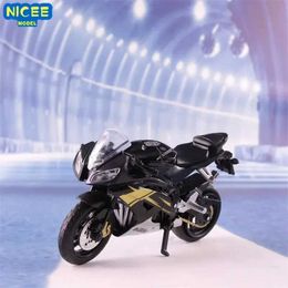 Diecast Model Cars 1 18 Yamaha R6 Motorcycle High Simulation Die Casting Metal Alloy Model Car Series Childrens Toy Gift M21L2405