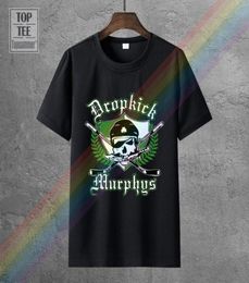 Men039s TShirts Dropkick T Shirt For Men Harajuku Murphys Music Band Hockey Skull Black Tshirt S 5Xl7608910