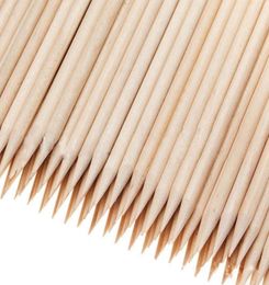 Whole100X Nail Art Orange Wood StickS Cuticle Pusher Remover Nail Art Beauty Tool New All wooden nail push1168081