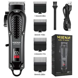 Electric Shavers HIENA Professional Hair Trimmer For Men Barber Rechargeable Hair Clipper Cordless Hair Cutting Machine Hair Beard Trimmer 212 T240507