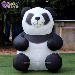 6mH (20ft) Factory direct adorable inflatable panda cartoon models air blown animal toys for party event zoo decoration toys sports