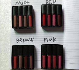 2020 Liquid Lipstick Kit The Red Nude Brown Pink Edition Mini Liquid Matte Lipstick 4pcsset 4 x 19ml 9266336