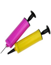 Mini Balls Pump Balloon Accessories Inflator Hand Push Air Two Kinds Of Needles Party Supplies Portable Foil Ballon Decoration1574735