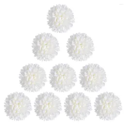 Decorative Flowers 10 Pcs Artificial Party Decoration Simulated Chrysanthemum Wedding Decorations Decorate Pography Props Plastic