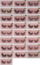 Natural Fake eyelashes 5D eyelashes make up Extension Soft eyelash packaging box new 3Dmink eyelashes eyelash mink lashes Reusable5352984