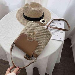 Shoulder Bag Fashion Designer Straw Bucket Bag Women's Summer Crossbody Bag Women's Travel Purse And Tote Women's Shoulder Simple Bag 20240507