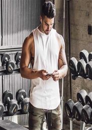 Fitness Tank Top Cotton Mouwlless Sports Shirt Gym Wear Training Clothing T-shirt Basketball Running Vest Men8576812