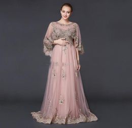 2019 Pregnant Maternity Women Dresses For Prom Evening Sleeves Chiffon Luxury Embroidery Beaded Formal Gowns Saudi Arabia Middle E4749407