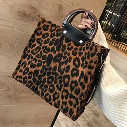 Shoulder Bags Leopard Tote For Women 2024 Luxury Handbags Designer With Handle Bag Women's Crossbody Handbag