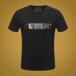 Philipe Plein T-Shirts Luxury Brand Men's Fashion Original Design Hip Hop High Quality T Shirt Skull PP Classic Rhinestone Tshirt Streetwear Plain Bone Casual Clothes