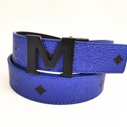 4.0cm wide designer belts for mens women belt ceinture luxe colored belt covered with brand logo print body classic letter M buckle summer shorts corset waist