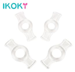 4pcsset Cock Rings Delay Ejaculation Penis Rings Silicone TPE Penis Sleeve for Penis Enlargerment Pump q1707181406591