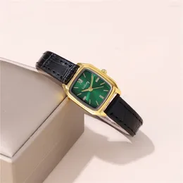 Wristwatches Fashion Pu Leather Quartz Women Ladies Casual Watch