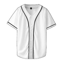 Men's Casual Shirts Fashion Baseball T-shirt Uniform Strtwear Y2k T Shirt Casual 3D Printing Unisex HipHop Oversized T Shirt Diy Mens Clothing Y240506