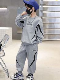 Clothing Sets Children's Tracksuit 2 Piece Set Fashion O Neck Sweatshirts Tops And Baggy Jogger Pants Outfit Spring Fall Casual Boys