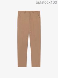 Top Level Buurberlyes Designer Pants for Women Men Spring Autumn Silk Cotton Wool Zipper Simple Mens Long Pants Casual Pants with Original Logo
