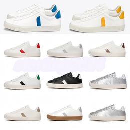 2024 Classic French Brazil Green Low-carbon Life V Organic Cotton Flats Platform Sneakers Women Casual Classic White Designer Shoes Mens Loafers 36-45 T58