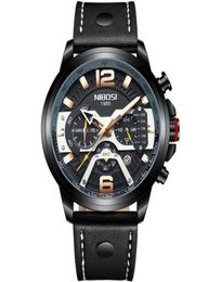 NIBOSI Luxury Brand Men Analogue Leather Sports Watches Men039s Army Military Watch Male Date Quartz Clock Relogio Masculino1864036