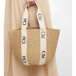 designer Raffias handbag 10a Woody straw Basket for woman fashion travel weave Crochet Beach large tote bag man Shoulder cross body weekender clutch bags