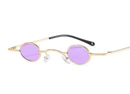 Sunglasses Small Size Round Punk Men Cool Hip Hop Retro Sun Glasses Metal Frame Fashion Women Eyewear Mirror UV400 FML1063917