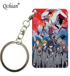 Anime DARLING in the FRANXX Print Keychain for Men Women Gift DARLING in the FRANXX Key Chains Holder Ring Decorative Pendants4683786