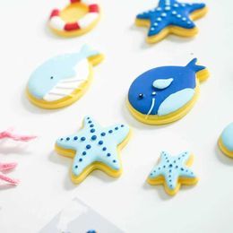 3PCSFridge Magnets Fridge Magnet stickers cartoon cute northern Europe ins stickers stereo starfish whale magnet accessories