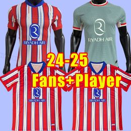 soccer jerseys 24 25 JOAO FELIX home 2024 2025 M. LLORENTE Correa uniforms GRIEZMANN R. DE PAUL Cunha CARRASCO Atletico MadridS Fans Player version 3xl 4xl fans player