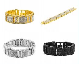 Tennis Hip Hop Tennis Bracelet Men Luxury Simated Diamond Fashion Bling Bracelets Drop Delivery 2022 Jewellery Dhmqt3034099