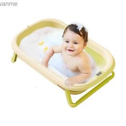 Bathing Tubs Seats Folding newborn bathtub non slip cartoon bathtub for newborn double-layer insulated shower accessories WX