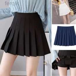 Skirts Skorts Women Girl Pleated Skorts Girl Tennis Skirt With Inner Shorts School Uniforms Dance Skirt Hight Waist Yoga Badminton Dress d240508