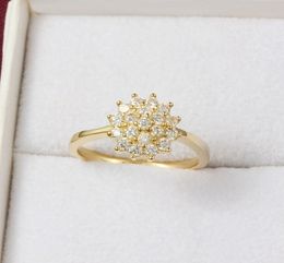 14K Yellow Gold 15 Carats Diamond Ring for Women Luxury Engagement Bizuteria Anillos Gemstone Wedding Jewellery Gift8051338