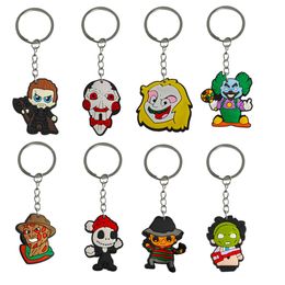 Keychains Lanyards New Halloween 79 Keychain Keyring For Men Classroom School Day Birthday Party Supplies Gift Key Rings Suitable Scho Otxrb